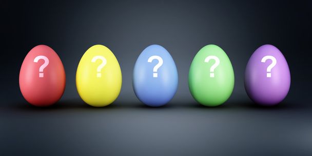 Colorful eggs mistery - Zdjęcie, obraz