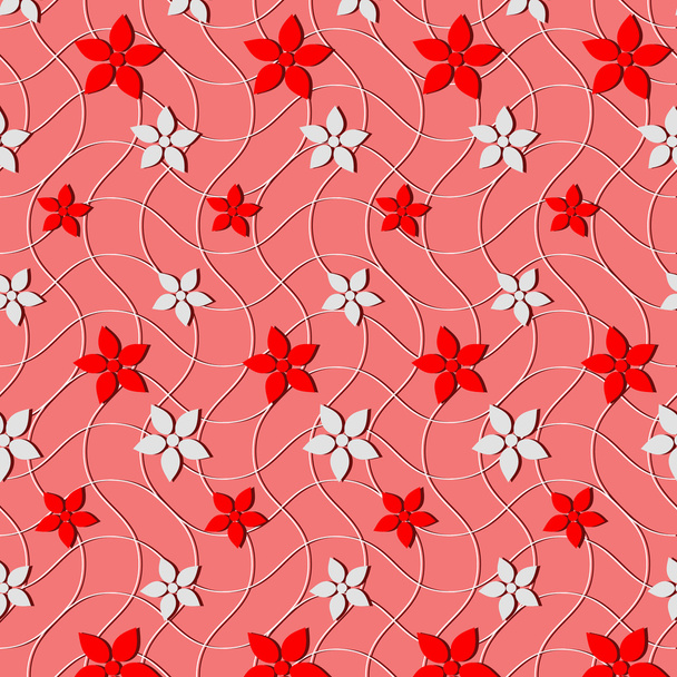 Vector illustration background of abstract flowers - Vector, Image