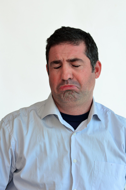 άνθρωπος έκφραση θλιμμένο πρόσωπο - Φωτογραφία, εικόνα