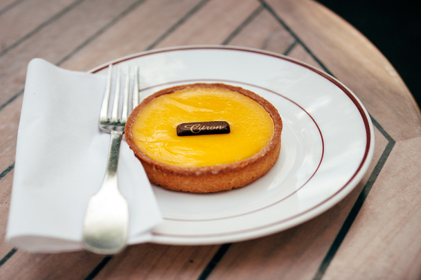 French citron pie - tarte au citron - Photo, Image