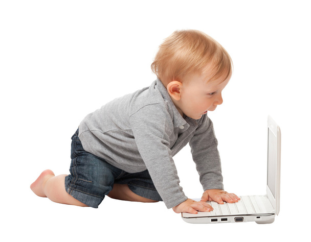 kid and computer - Photo, Image