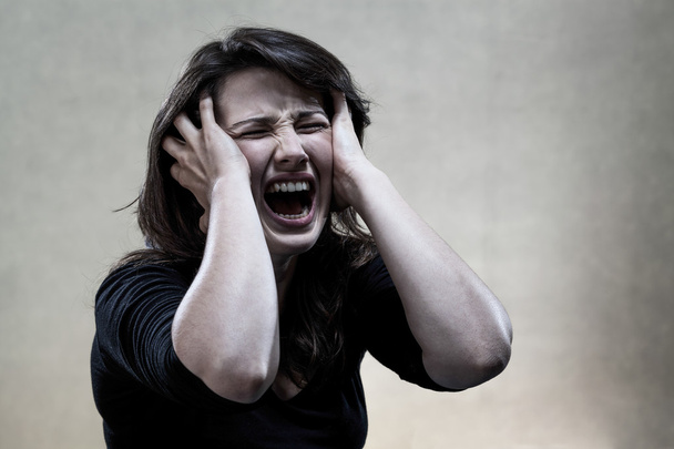 Angry young woman shouting - Fotografie, Obrázek