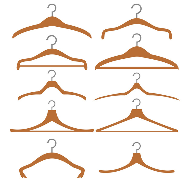 Clothes Hangers - Vector, Image