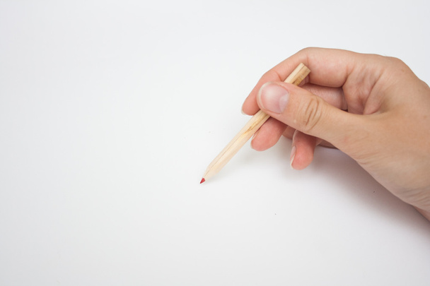 bir kalem ile el - Fotoğraf, Görsel