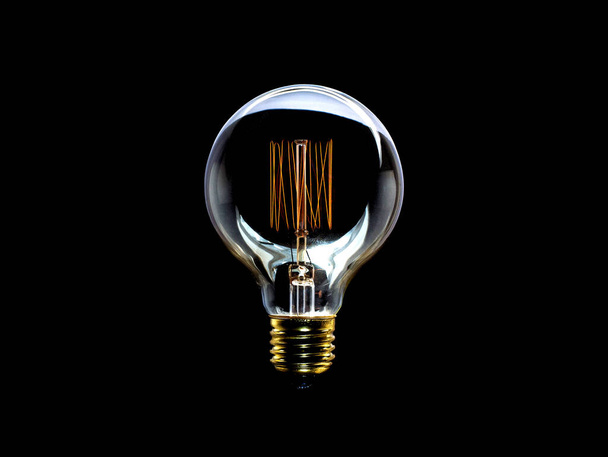 light bulb with a glowing texture. - Foto, afbeelding