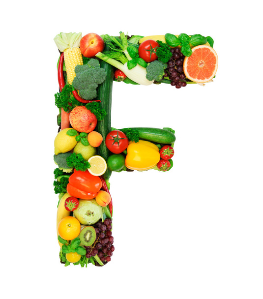 Healthy alphabet - F - Photo, Image