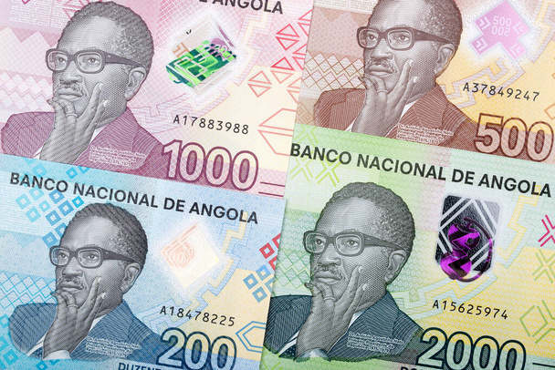 Angolan money - Kwanza a new series of banknotes - Foto, Imagem