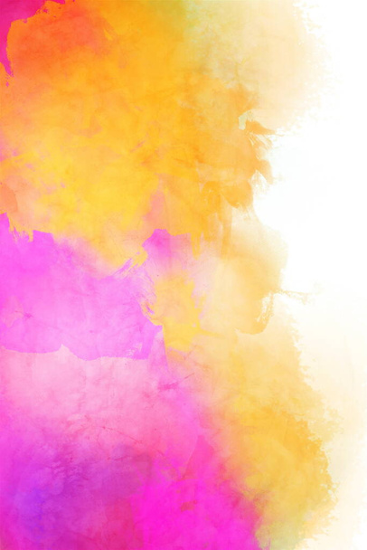 colorful abstract watercolor background. texture painted wallpaper. - Photo, image