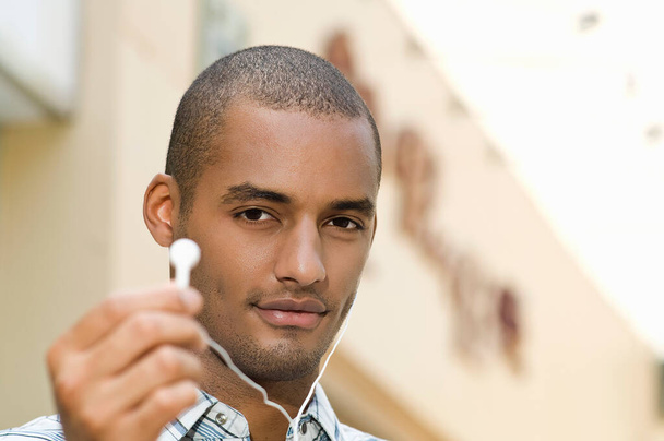 young man with a beard and a stethoscope - Photo, image