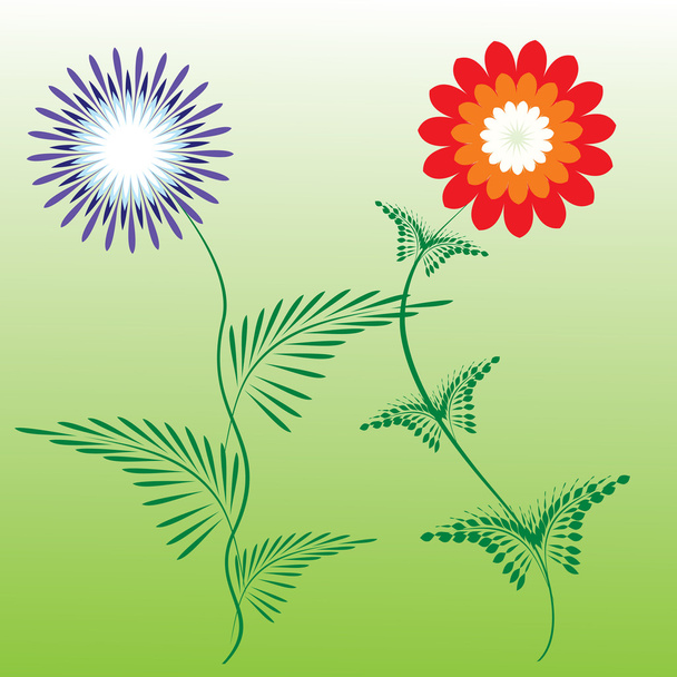 Vector flowers - Вектор,изображение