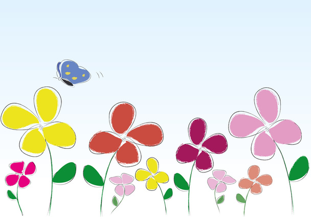Colorful flower - Vettoriali, immagini