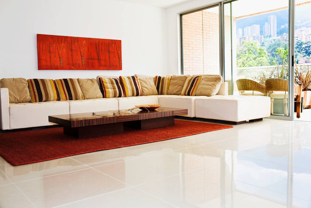 modern interior of a beautiful living room - Fotografie, Obrázek