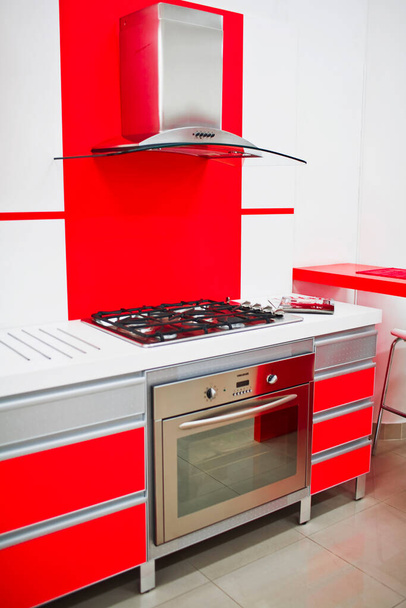 kitchen interior with modern oven - 写真・画像