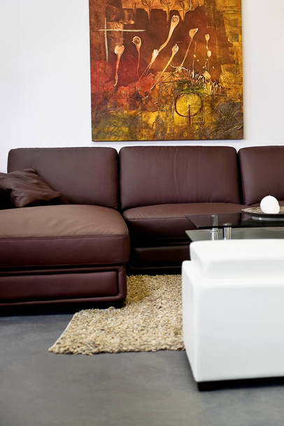 modern living room interior with sofa and armchair - Valokuva, kuva