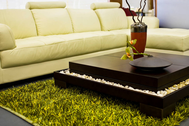 modern living room with sofa and coffee - Фото, зображення