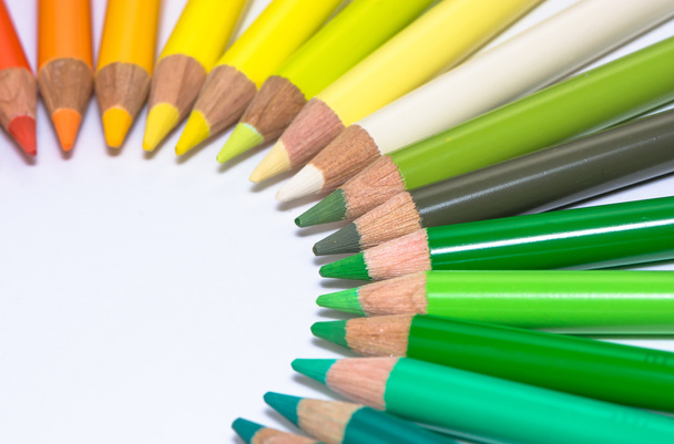 Bekarikázott színes ceruzák - Fotó, kép
