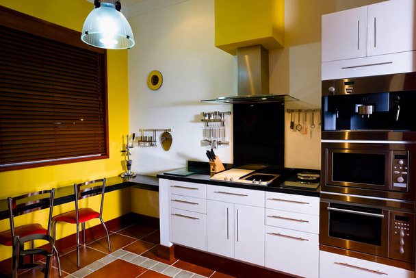 modern kitchen interior with furniture - Foto, imagen
