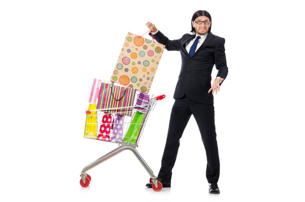 Человек шопинг - Фото, изображение