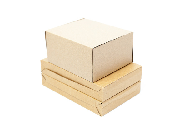 Brown boxes paper overlay. - Foto, Imagem