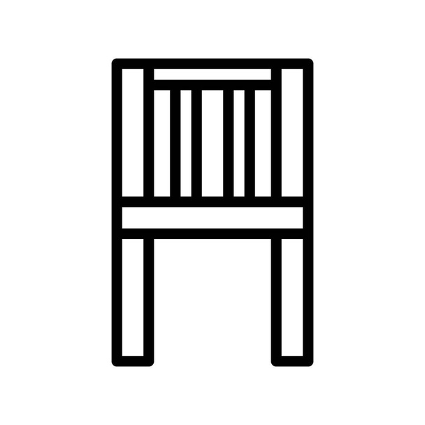 Ilustracja wektor i logo krzesło zarysowuje styl. ikona na białym tle. Ikona z nowoczesnej kolekcji do projektowania aplikacji mobilnych i webowych. Ładny design idealny.. - Wektor, obraz
