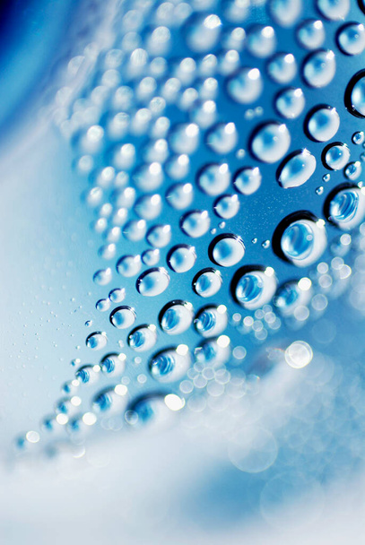 water drops on glass, close up - Фото, зображення