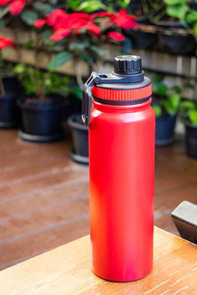 Thermos bottles for hot and cold drink, stock  photo - Foto, Imagem