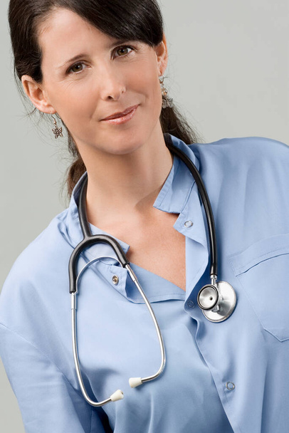 portrait of a beautiful young woman doctor - Foto, imagen