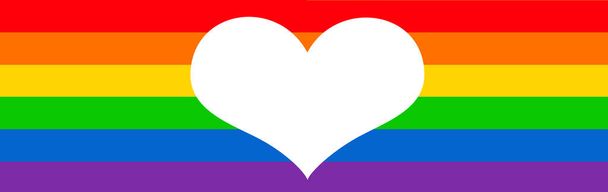 Flag of sexual diversity. Rainbow colors. LGBTQ pride flag. Rainbow flag. Gay pride concept. - Фото, зображення