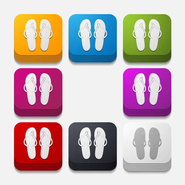 bottone quadrato: pantofole
 - Foto, immagini
