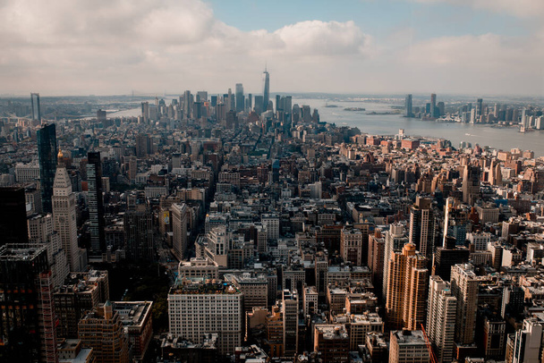 A view from Empire State Building in New York, USA - Фото, изображение