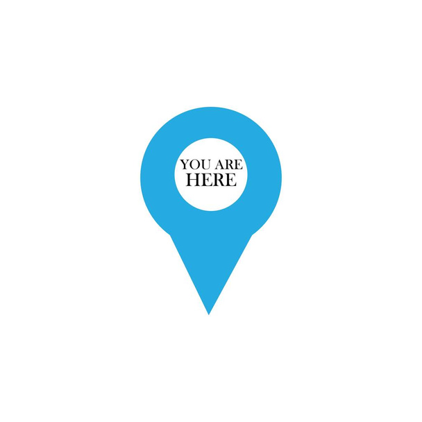 You are here sign icon. Info map pointer with your location - Vector, Image