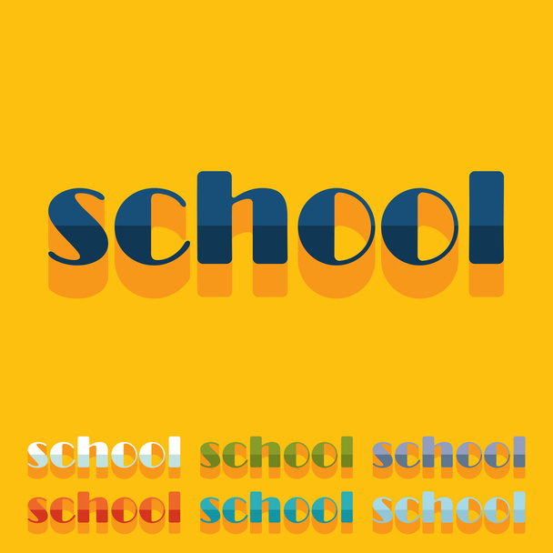 Flat design: school - Photo, Image