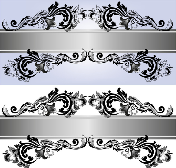 dva bannery s ornamenty - Vektor, obrázek