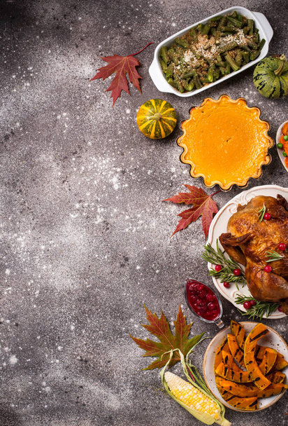 Día de Acción de Gracias tradicional cena festiva - Foto, Imagen