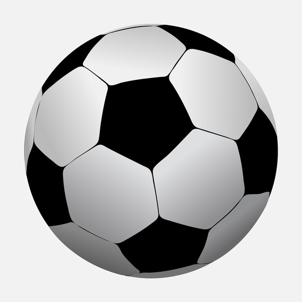 Beyaz arka plan üzerinde izole futbol topu. vektör - Vektör, Görsel