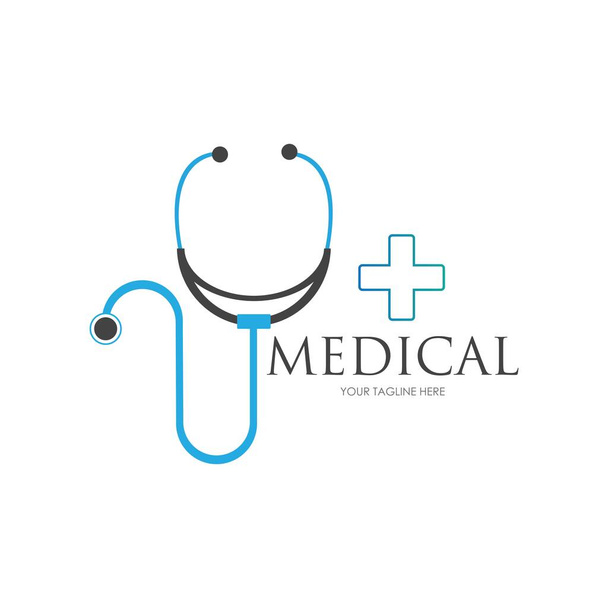 Disegno di illustrazione vettoriale del modello del logo medico di salute - Vettoriali, immagini