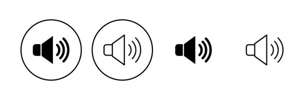 Speaker icon set. volume icon vector. loudspeaker icon vector. sound symbol - Vector, Image