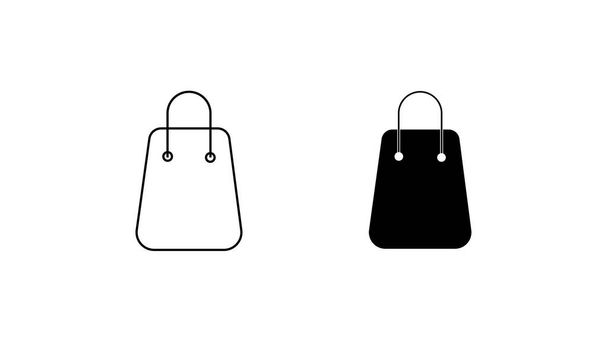Εικονίδιο τσάντας. γραμμή και glyph έκδοση, - Φωτογραφία, εικόνα