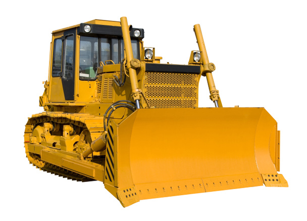 Nouveau bulldozer jaune
 - Photo, image