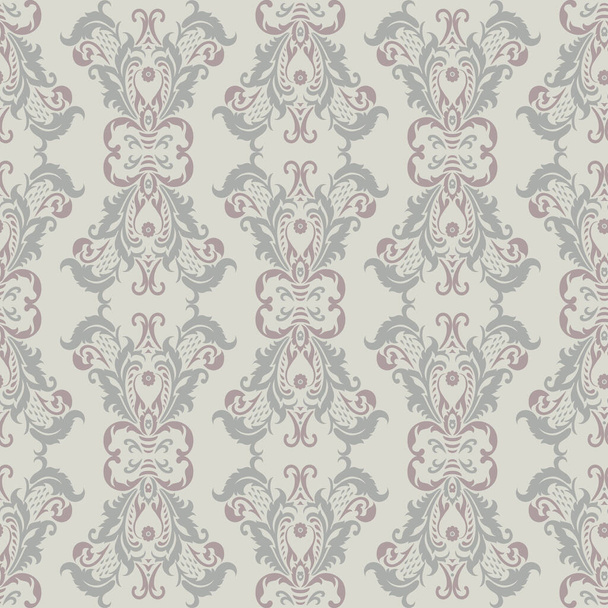 Vintage floral seamless patten. Classic Baroque wallpaper. Seamless vector background - Vector, Image