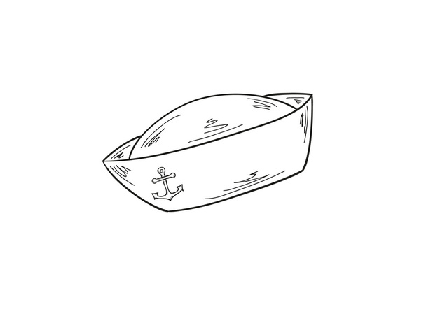 sailor cap - Vector, Image