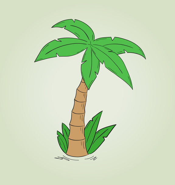 boceto de la palmera
 - Vector, Imagen