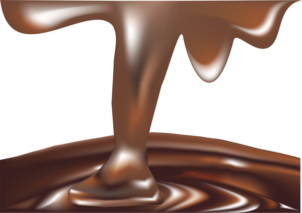 Sulatettu suklaa - Vektori, kuva