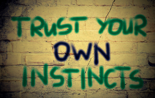 Trust Your Own Instincts Concept - Photo, Image