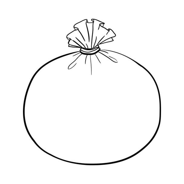 The vector of the canvas bag. canvas bag. Illustration of a canvas bag on a white background - Διάνυσμα, εικόνα