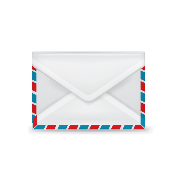 single closed envelope isolated - Vector, Image