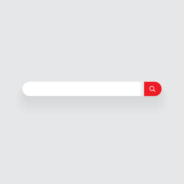 Vecteur d'icône de barre de recherche vide. Illustration de boîte de recherche de site Web - Vecteur, image
