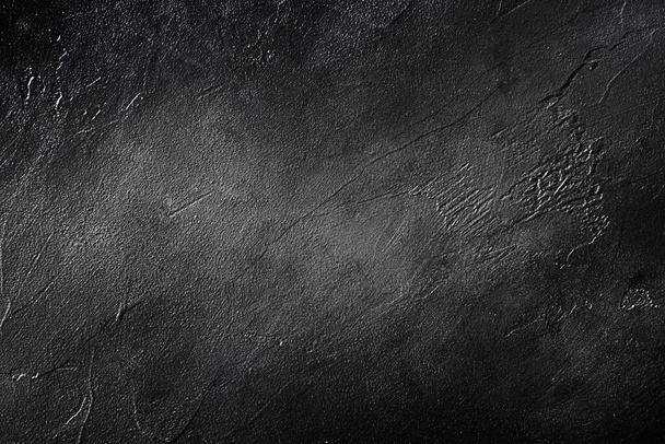 wall texture, natural black slate stone background - 写真・画像