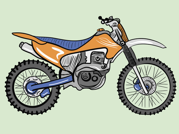Moto couleur
 - Vecteur, image