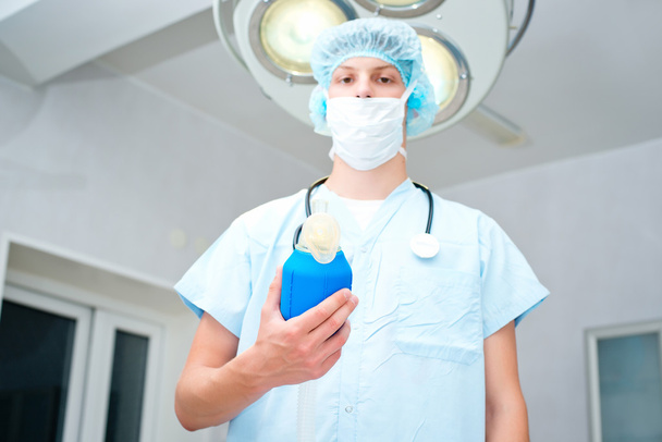 Resuscitation of the newborn, children's anesthesiologist - Valokuva, kuva